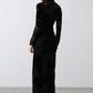 Black Velvet & Tull Bodycon Dress