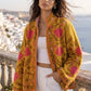 Yellow Suzani Embroidered Jacket