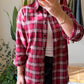 Red Plaid Cotton Shirt