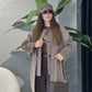 Cafe Wool Jacket With Pockets & Detachable Scarf
