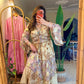 Boho Indian Embroidered Skirt Set