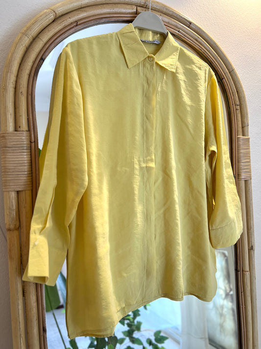 Slim Fit Mustard Yellow Shirt
