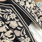 Black X Beige Embroidered Floral Jacket