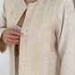 Arabian Beige Embroidered Jacket