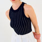Glammy Black Tank Top