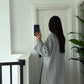 Light Grey Heavy Longline Coat Cardigan
