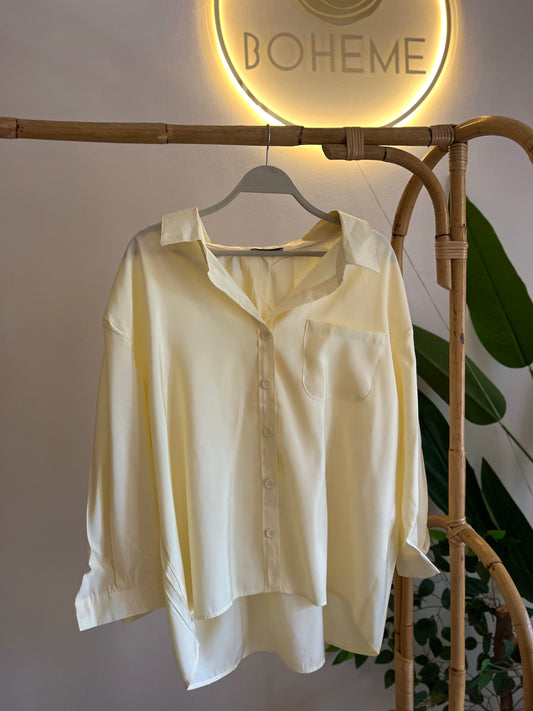 Oversized Butter Yellow Shirt