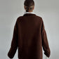Brown Oversized Pullover