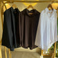 White Bell Sleeves Oversized Shirt