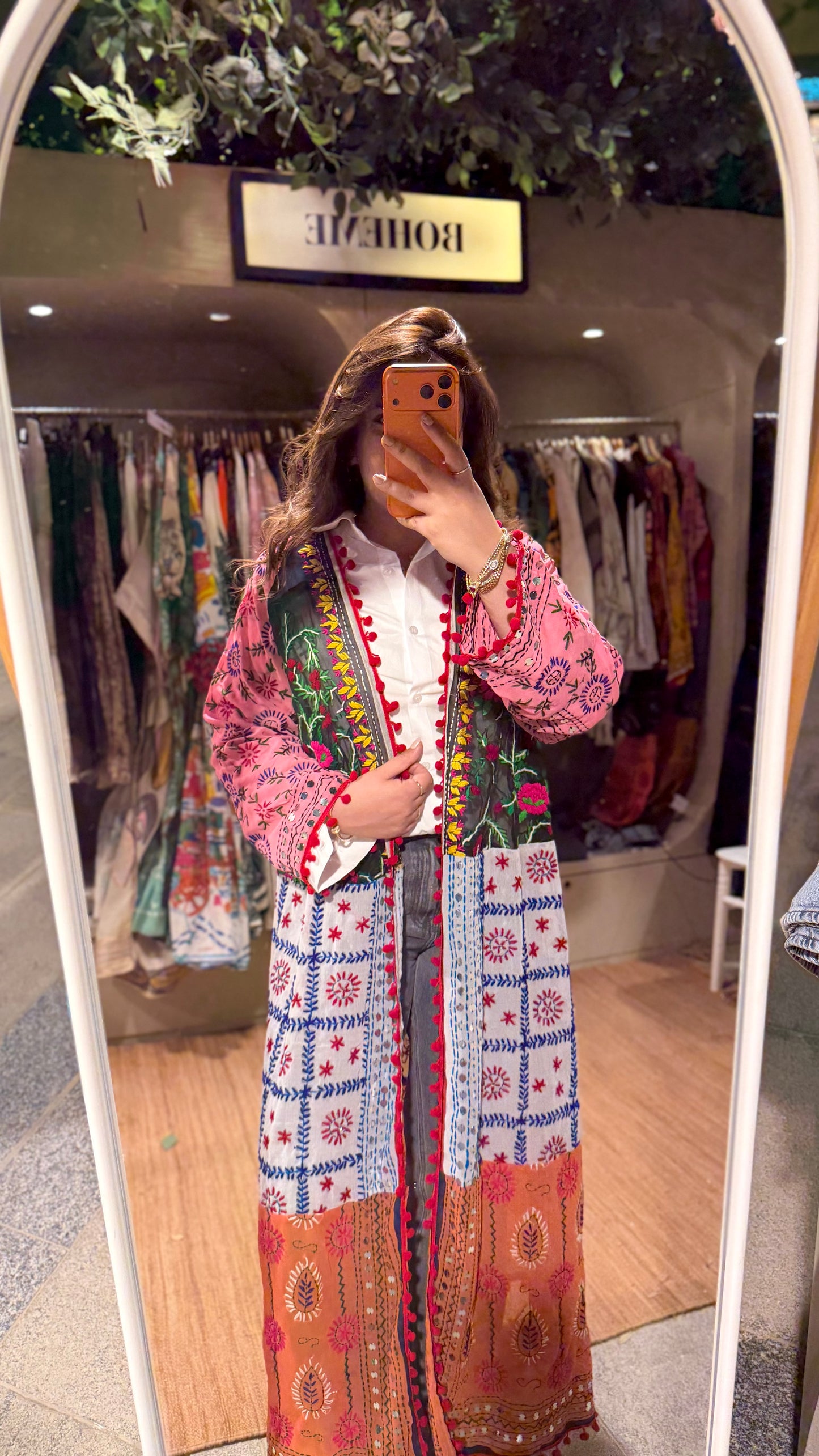 The Indian Handmade Embroidery Patchowrk Kimono (Pattern 1)
