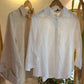 Beige Floral Embroidered Cotton Shirt