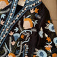 Persian Floral Black Embroidered Jacket