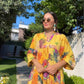 The Tropical Yellow Cotton Dress