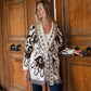 The French Beige Fringes Cardigan With Belt & Pockets