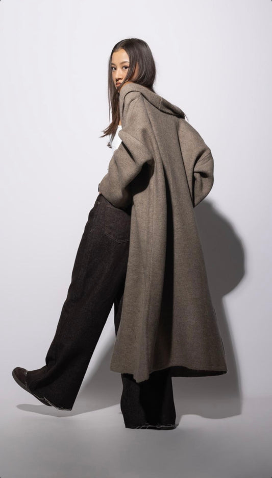 Cafe Heavy Longline Coat Cardigan
