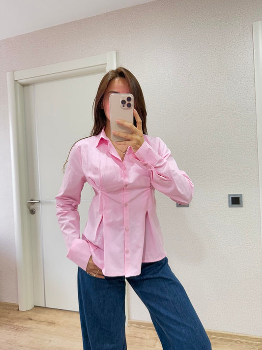 Pink Corset Shirt (Petite Size)
