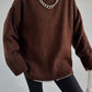 Brown Oversized Pullover