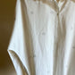 White Embellished Heart Oversized Shirt
