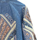 Light Blue Denim Embroidered Sequin Kimono