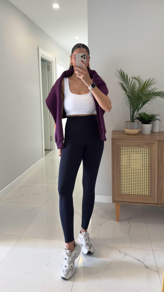 Navy Basic Leggings