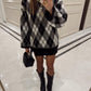 Black X Grey Baklava Pullover With Slits