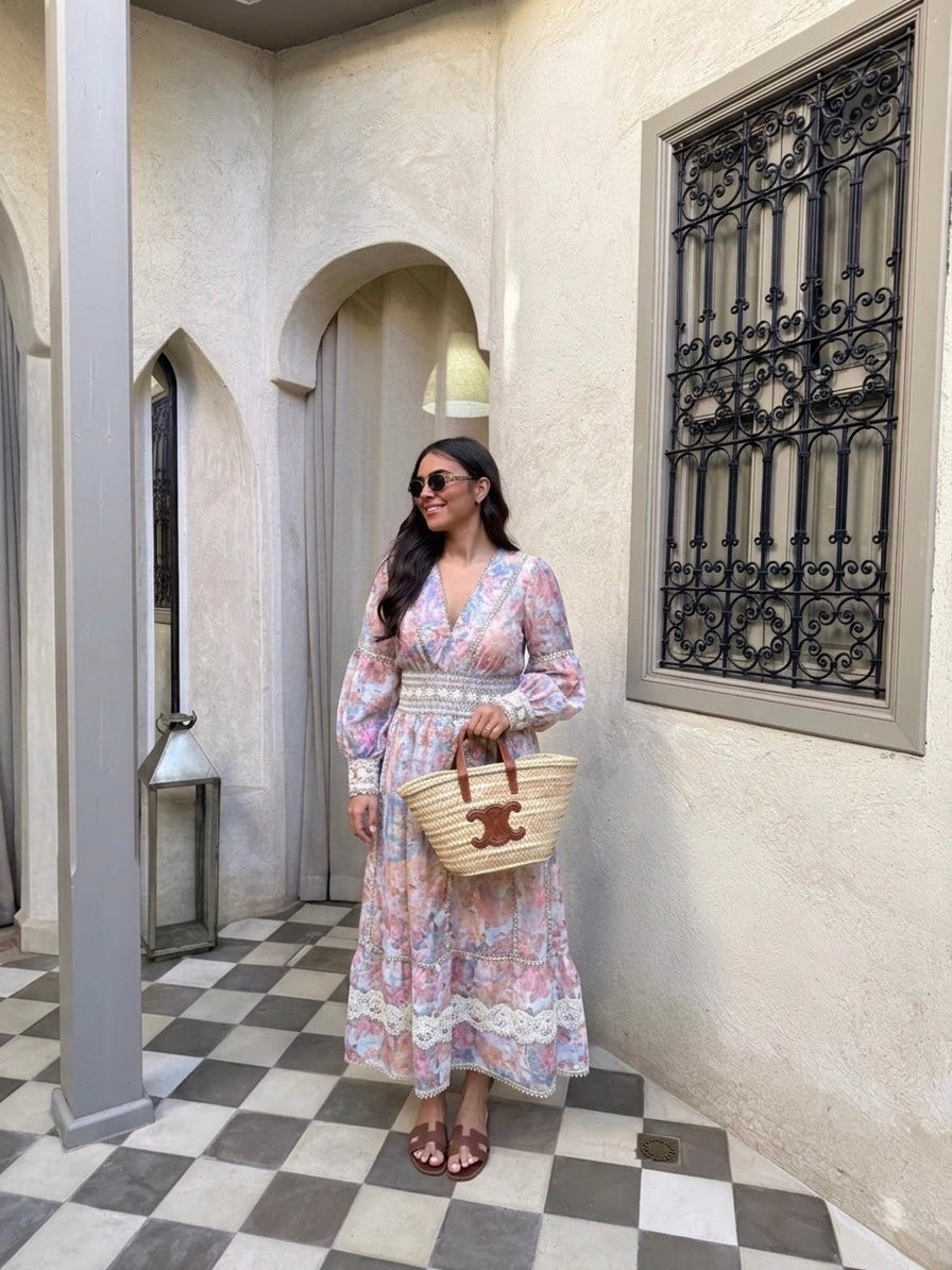 The Spanish Zimmer Lace Floral Dress