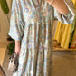Pastel Vintage Boho Wide Dress