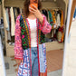 The Indian Handmade Embroidery Patchowrk Kimono (Pattern 1)