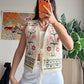 Buttur Yellow Floral Embroidered Vest