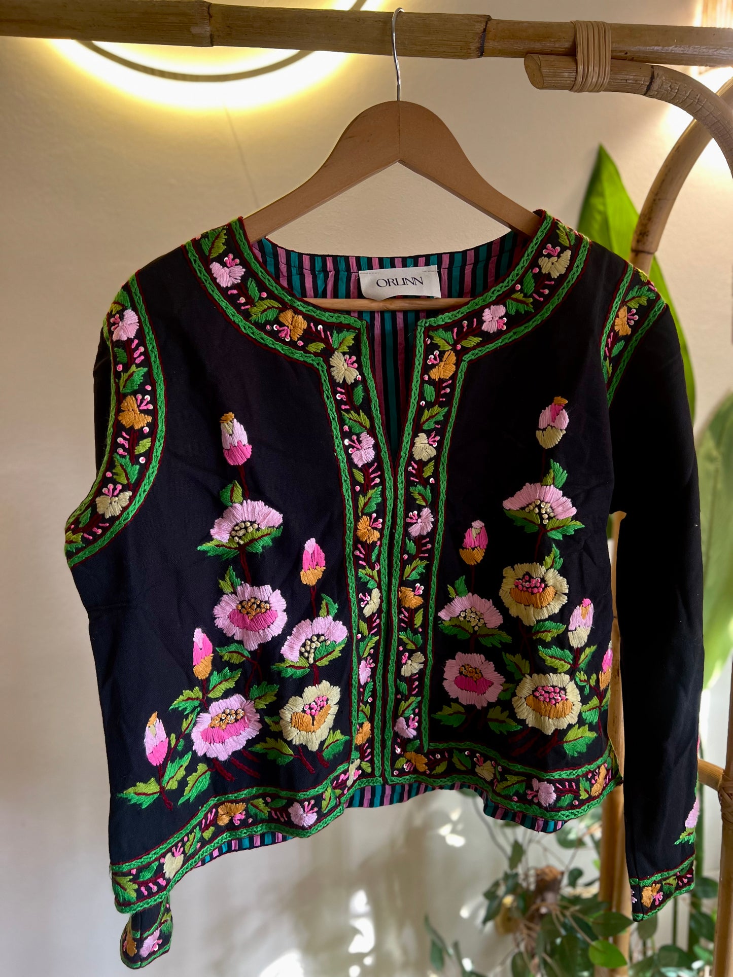 The Spanish Black Embroidered Jacket