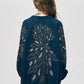 Navy Sequins Kimono