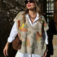 Embroidered Neutral Colors Triko Vest
