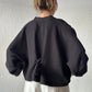 Black Muslin Cotton Blouse With Back Ties