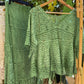 Boho Green Indian Crochet Skirt Set