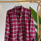 Red Plaid Cotton Shirt