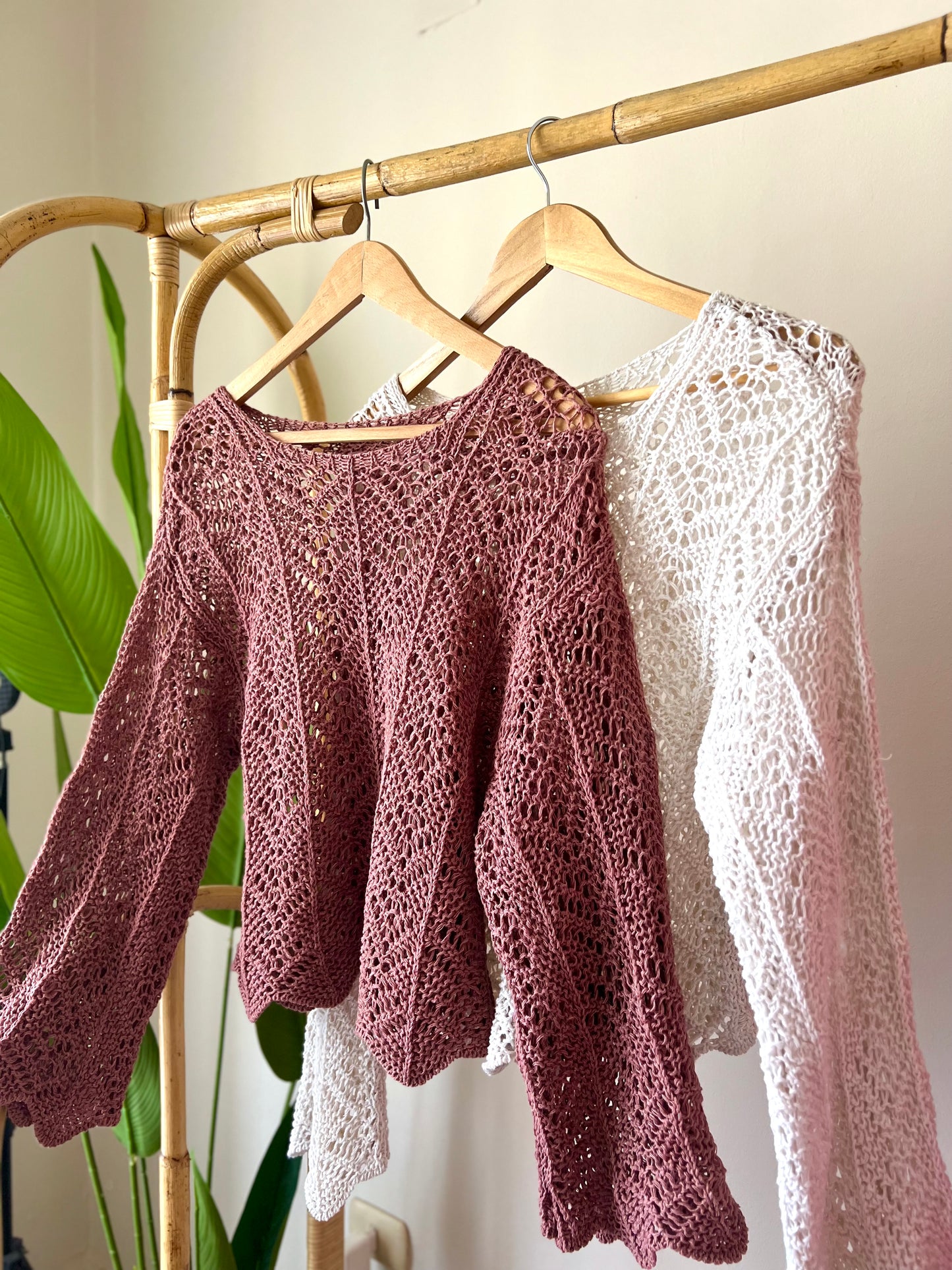 Redwood Crochet Top With Bell Sleeves