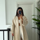 Beige Heavy Longline Coat Cardigan