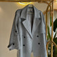 Light Grey Belted Trench Coat