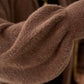 Brown Fluffy Heavy Longline Coat Cardigan