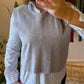 Grey Vest With Ties + Striped Black Cotton Shirt (2-Piece)
