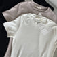 OYS Black Cotton Round Neck Basic Top