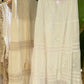 White Cut Out Embroidery Floral Skirt With Tassels