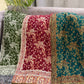 Burgundy Beige Cotton Double-Face Pashmina