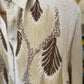 Beige Embroidered Leaves Linen Shirt