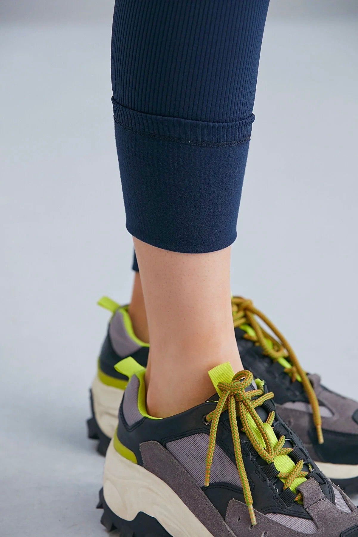 Navy Ribbed THERMAL Leggings