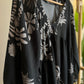 Black Grey Hawaii V Neck Dress