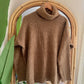 Camel Turtleneck Heavy Pullover