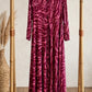 Plum & Pink Zebra Flowy Dress