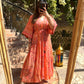 The Moroccan Orange Embroidered Dress