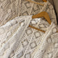 Italian White Crochet Kimono